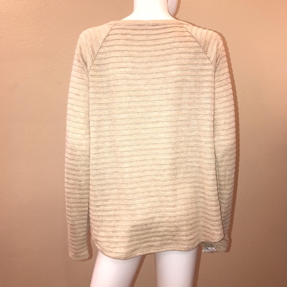 St Johns Bay Sweater NEW Womens Size Large Tan Pullover Light Weight Knit - Picture 12 of 13